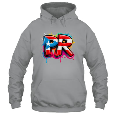 PR Graffiti Puerto Rico Flag Paint Street Art Men Women Shirt & Tank Top | teecentury