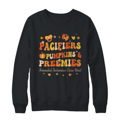 Pacifiers Pumpkins And Preemies Fall NICU Nurse Thanksgiving Shirt & Sweatshirt | teecentury