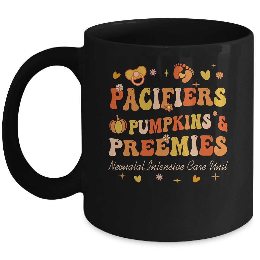 Pacifiers Pumpkins And Preemies Fall NICU Nurse Thanksgiving Mug | teecentury