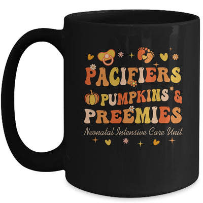 Pacifiers Pumpkins And Preemies Fall NICU Nurse Thanksgiving Mug | teecentury
