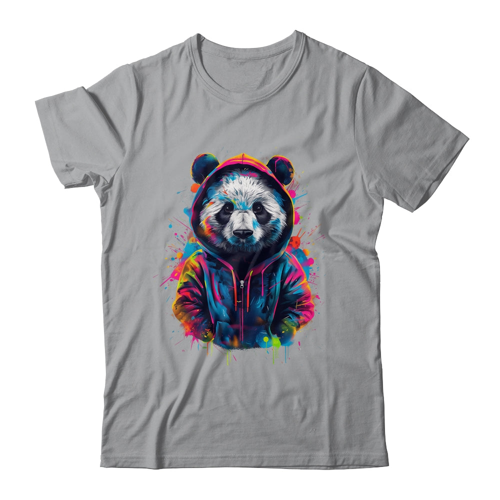 Panda Art Colourful Animal Panda For Men Women Boy Girls Shirt & Tank Top | teecentury