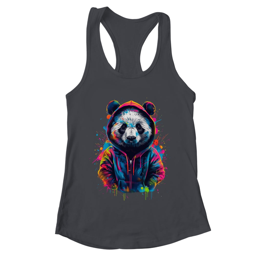 Panda Art Colourful Animal Panda For Men Women Boy Girls Shirt & Tank Top | teecentury