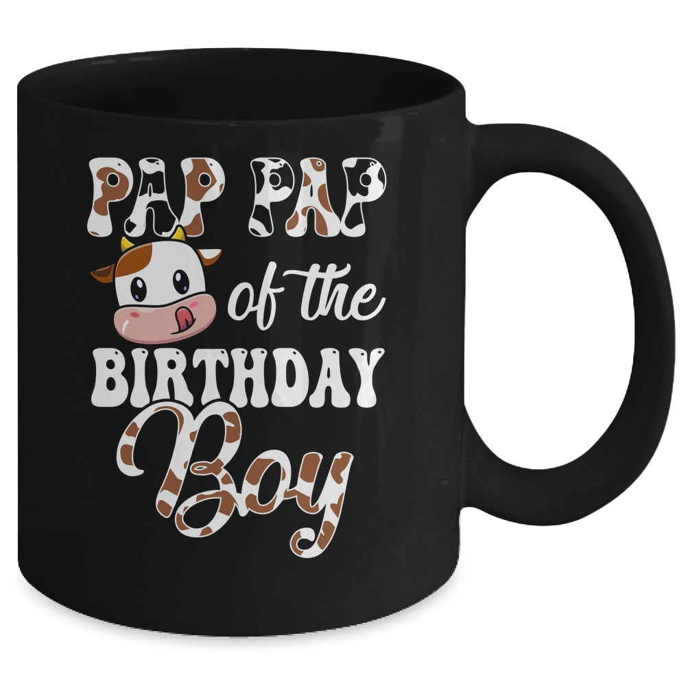 Pap Pap Of The Birthday Boy Cow Farm 1st Birthday Boy Mug | teecentury