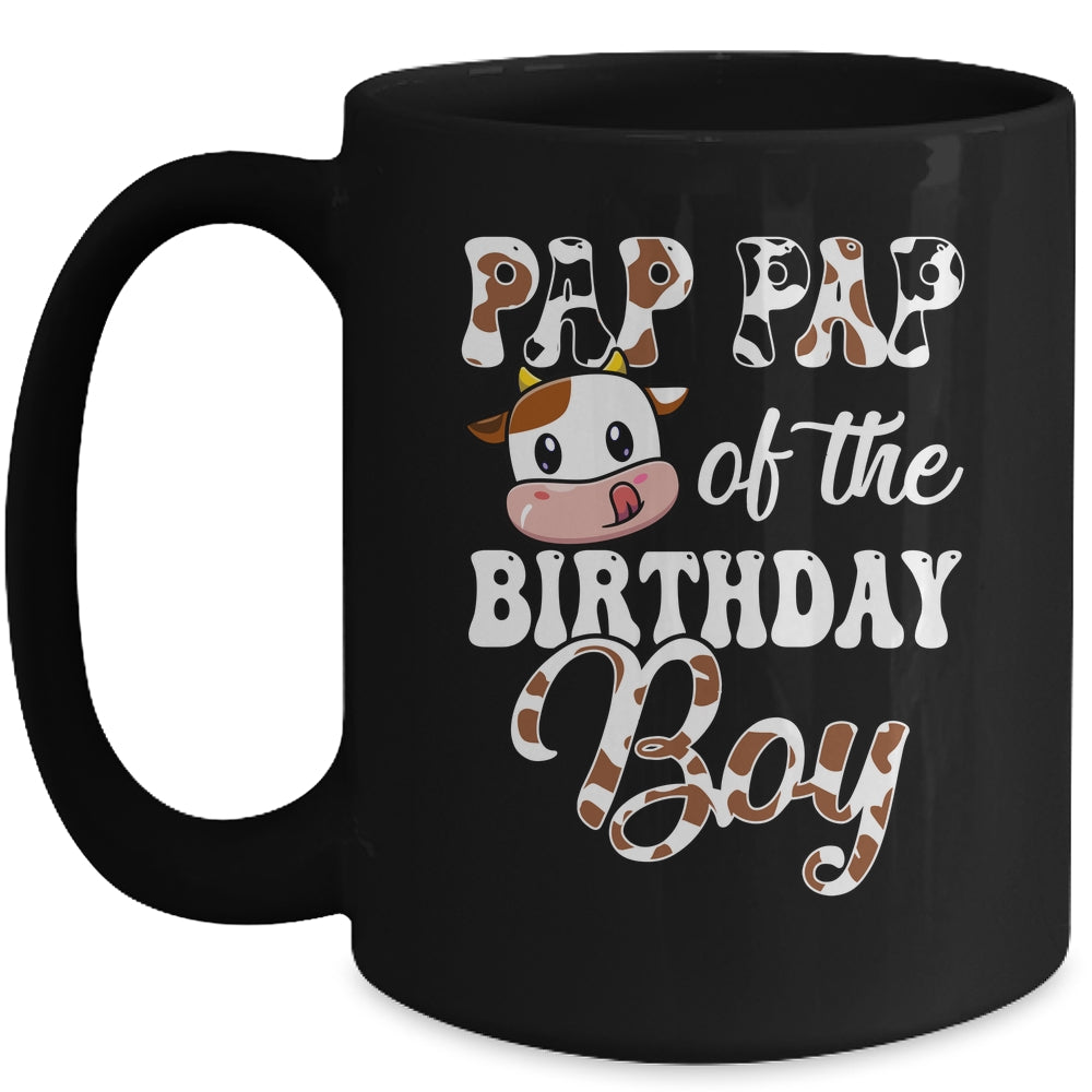 Pap Pap Of The Birthday Boy Cow Farm 1st Birthday Boy Mug | teecentury