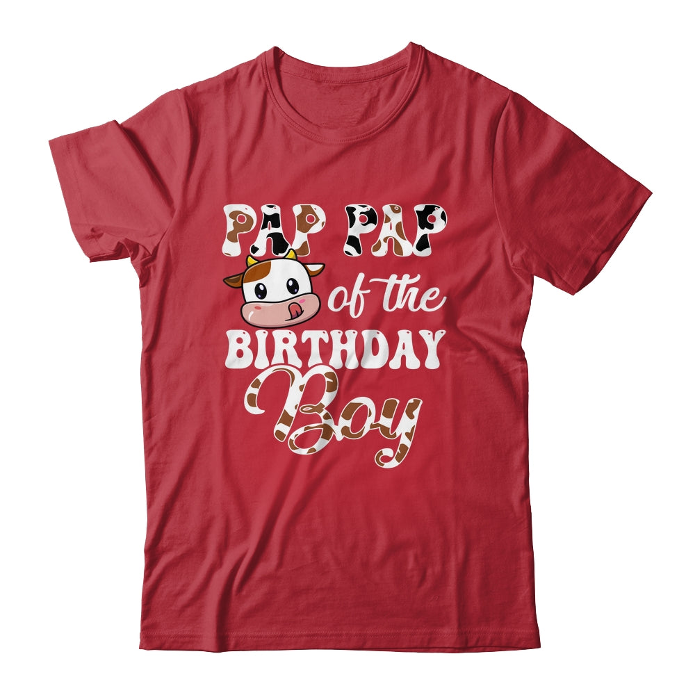 Pap Pap Of The Birthday Boy Cow Farm 1st Birthday Boy Shirt & Hoodie | teecentury