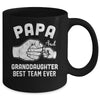 Papa And Granddaughter Best Team Ever Papa Fathers Day Mug | teecentury