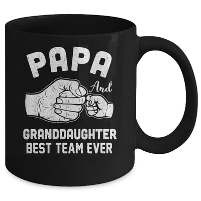 Papa And Granddaughter Best Team Ever Papa Fathers Day Mug | teecentury