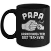Papa And Granddaughter Best Team Ever Papa Fathers Day Mug | teecentury