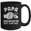 Papa And Granddaughter Best Team Ever Papa Fathers Day Mug | teecentury