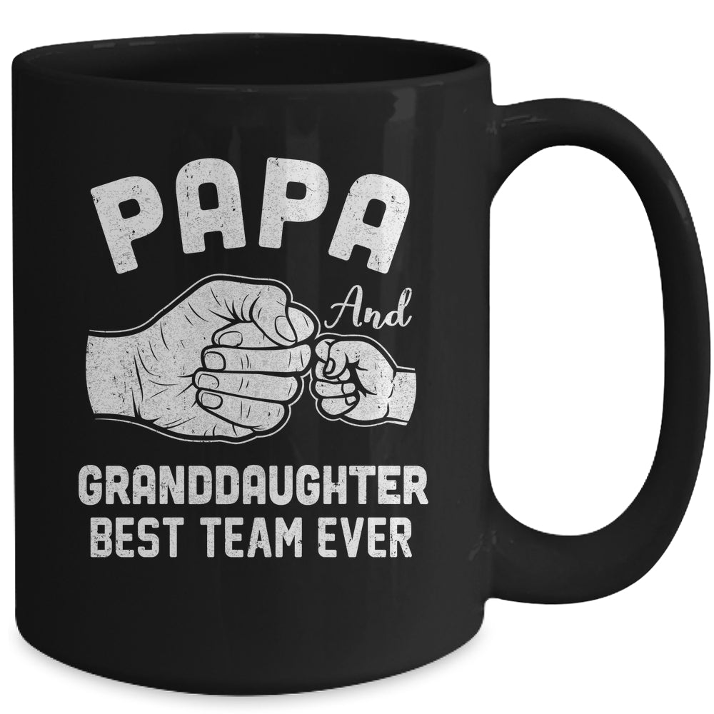 Papa And Granddaughter Best Team Ever Papa Fathers Day Mug | teecentury