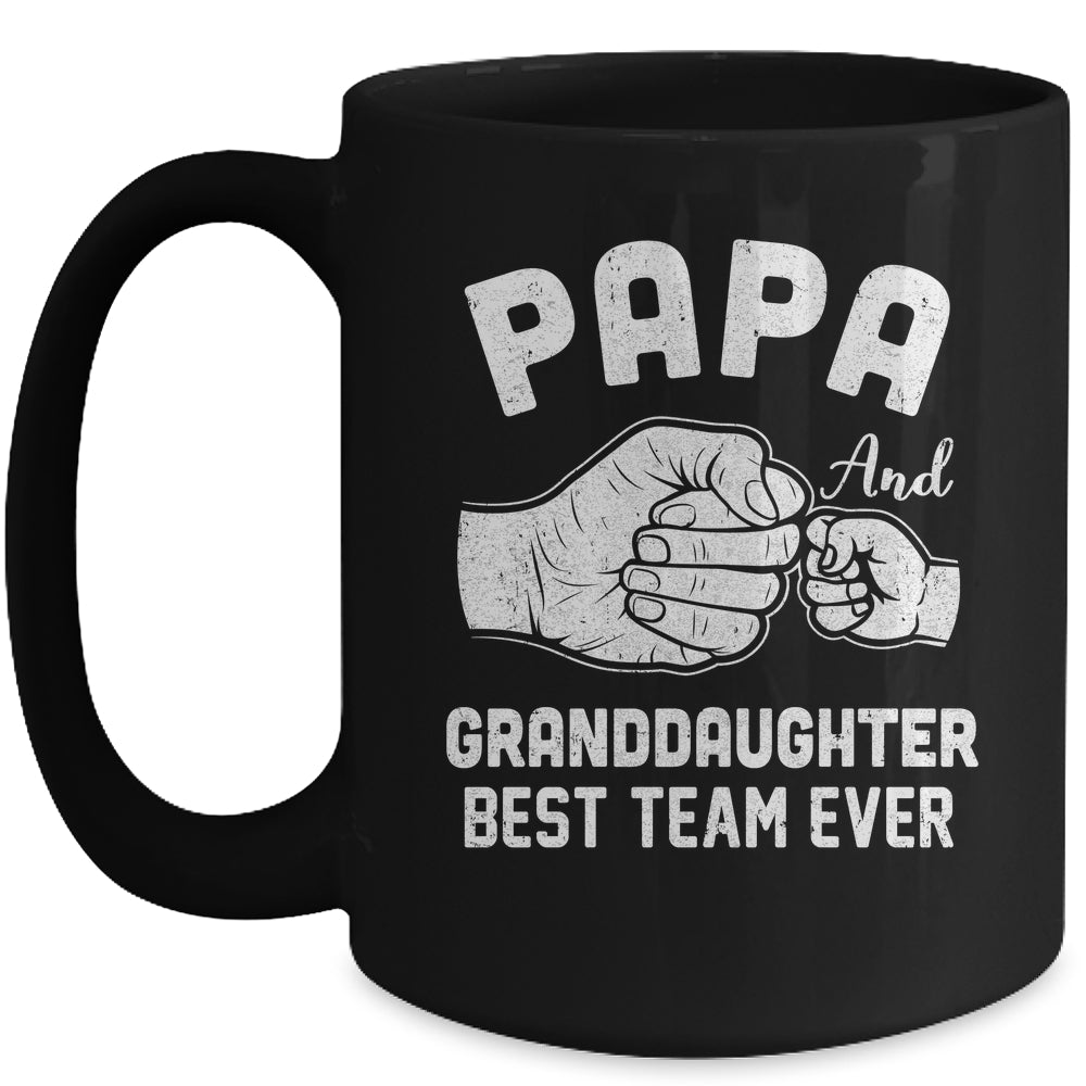 Papa And Granddaughter Best Team Ever Papa Fathers Day Mug | teecentury