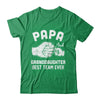 Papa And Granddaughter Best Team Ever Papa Fathers Day Shirt & Hoodie | teecentury