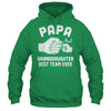 Papa And Granddaughter Best Team Ever Papa Fathers Day Shirt & Hoodie | teecentury