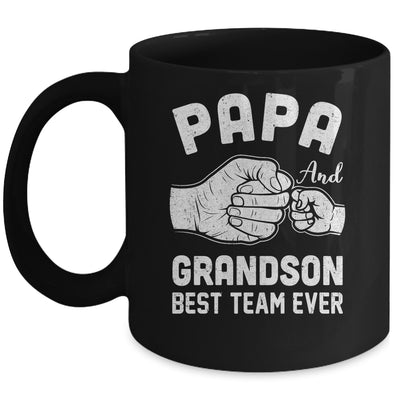 Papa And Grandson Best Team Ever Papa Matching Fathers Day Mug | teecentury