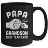 Papa And Grandson Best Team Ever Papa Matching Fathers Day Mug | teecentury