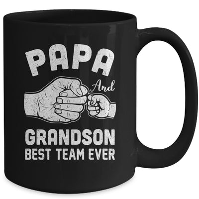 Papa And Grandson Best Team Ever Papa Matching Fathers Day Mug | teecentury