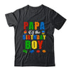 Papa Birthday Boy Master Builder Building Bricks Blocks Shirt & Hoodie | teecentury