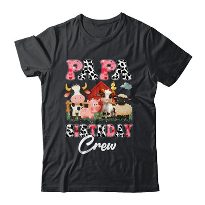Papa Birthday Crew Farm Cow Birthday Boy Girl Family Shirt & Hoodie | teecentury
