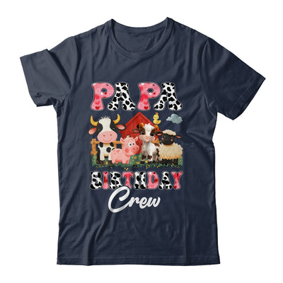 Papa Birthday Crew Farm Cow Birthday Boy Girl Family Shirt & Hoodie | teecentury