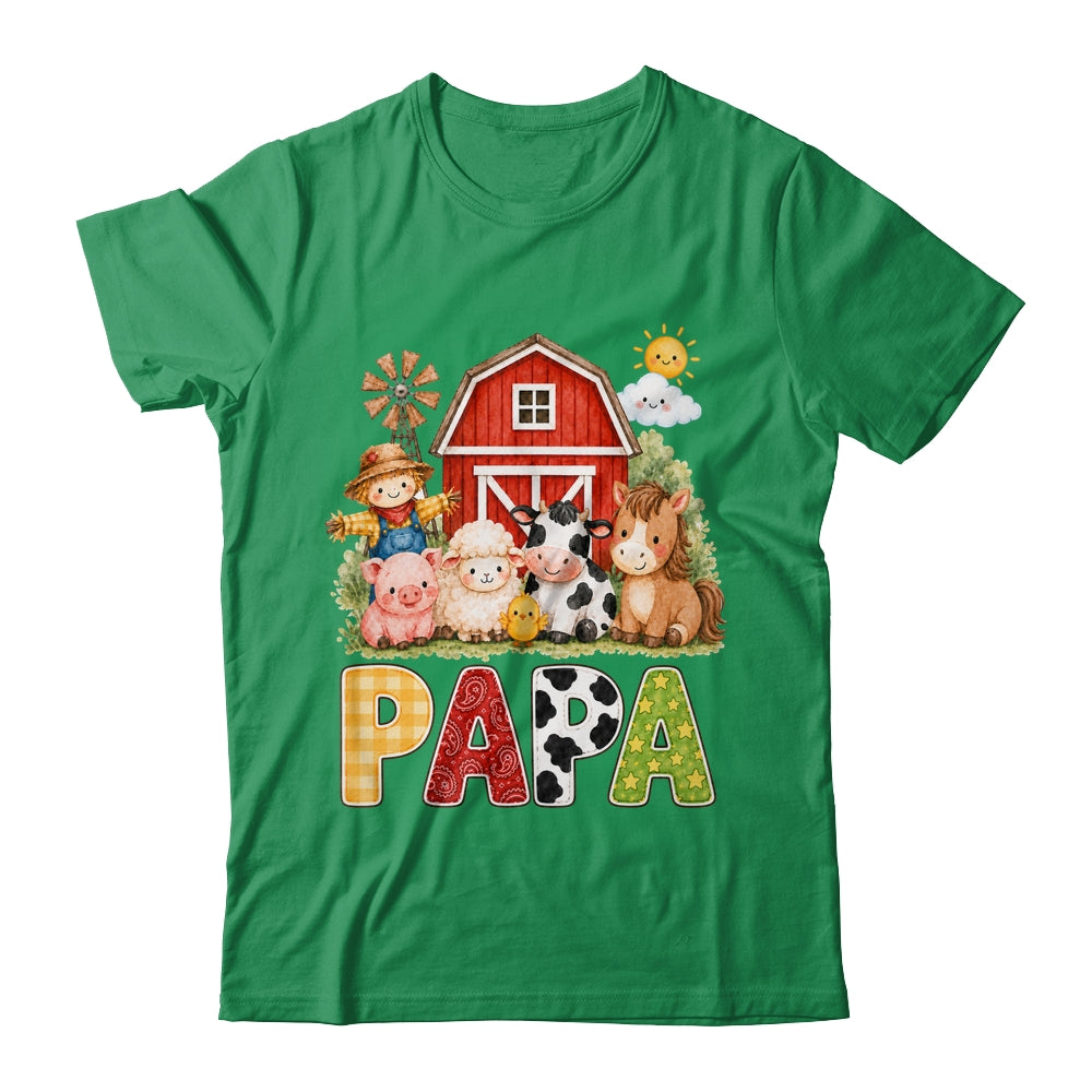 Papa Farm Cow 1St Birthday Girl Boy Matching Family Shirt & Hoodie | teecentury