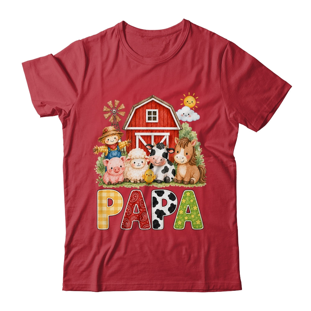 Papa Farm Cow 1St Birthday Girl Boy Matching Family Shirt & Hoodie | teecentury