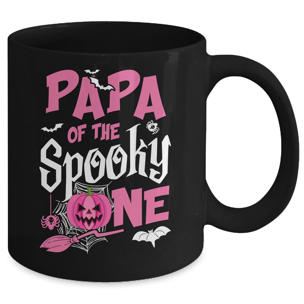 Papa Halloween 1st Birthday Girl Matching Family Spooky One Mug | teecentury