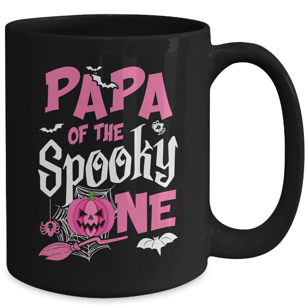 Papa Halloween 1st Birthday Girl Matching Family Spooky One Mug | teecentury