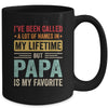 Papa Is My Favorite Name Funny Father's Day Papa Mug | teecentury