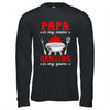 Papa Is My Name Grilling Is My Game Funny Smoker Dad Papa Shirt & Hoodie | teecentury