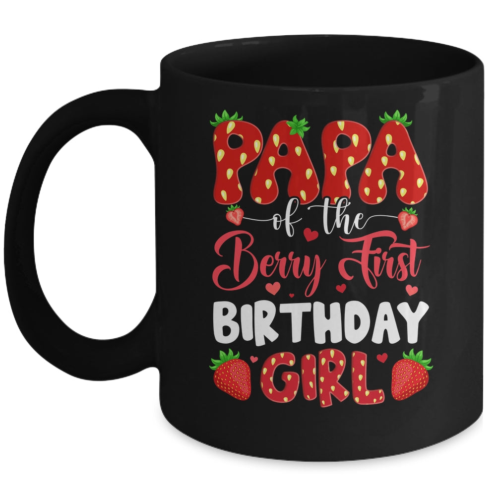 Papa Of The Berry First Birthday Of Girl Strawberry Mug | teecentury