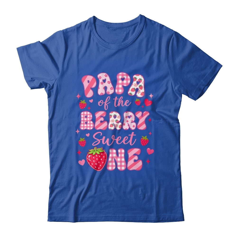 Papa Of The Berry Sweet One Strawberry First Birthday Shirt & Hoodie | teecentury