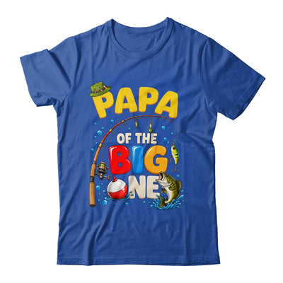 Papa Of The Big One Fishing Birthday Boy Family Party Shirt & Hoodie | teecentury