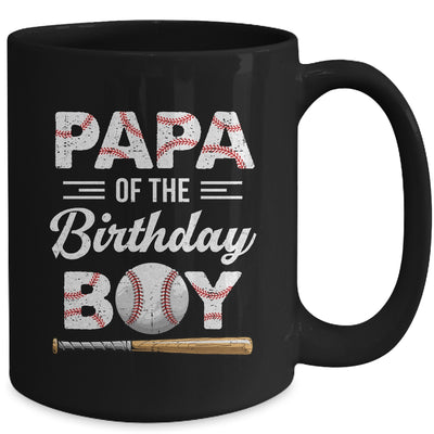 Papa Of The Birthday Boy Baseball Matching Family Party Mug | teecentury