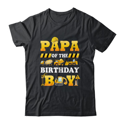 Papa Of The Birthday Boy Construction Matching Family Shirt & Hoodie | teecentury