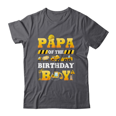 Papa Of The Birthday Boy Construction Matching Family Shirt & Hoodie | teecentury