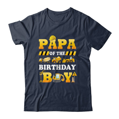 Papa Of The Birthday Boy Construction Matching Family Shirt & Hoodie | teecentury