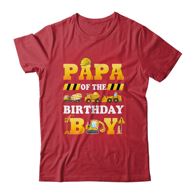 Papa Of The Birthday Boy Construction Matching Family Shirt & Hoodie | teecentury