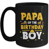 Papa Of The Birthday Boy Construction Worker Family Party Mug | teecentury