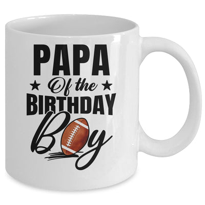 Papa Of The Birthday Boy Football 1st Birthday Party Mug | teecentury