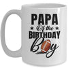 Papa Of The Birthday Boy Football 1st Birthday Party Mug | teecentury