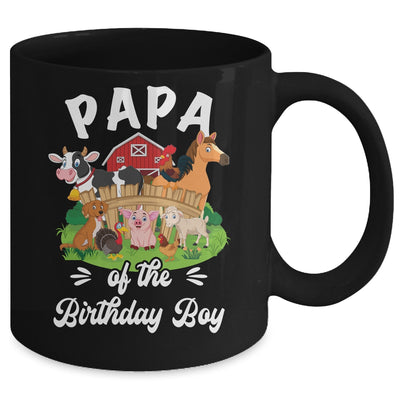 Papa Of The Birthday Boy Party Cow Farm 1st Birthday Party Mug | teecentury