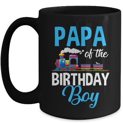Papa Of The Birthday Boy Railroad Train Theme Lover Mug | teecentury