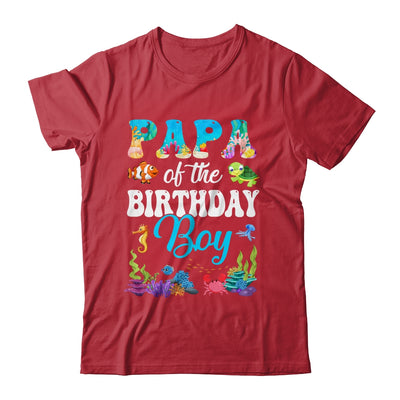 Papa Of The Birthday Boy Sea Fish Ocean Aquarium Party Shirt & Hoodie | teecentury