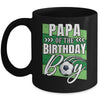 Papa Of The Birthday Boy Soccer Birthday Soccer Player Mug | teecentury