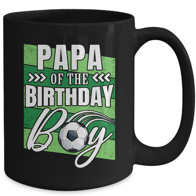 Papa Of The Birthday Boy Soccer Birthday Soccer Player Mug | teecentury