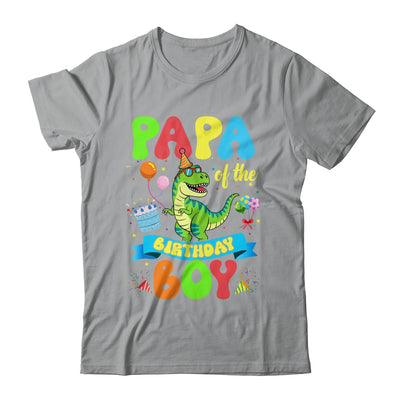 Papa Of The Birthday Boy TRex Dinosaur Birthday Family Shirt & Hoodie | teecentury
