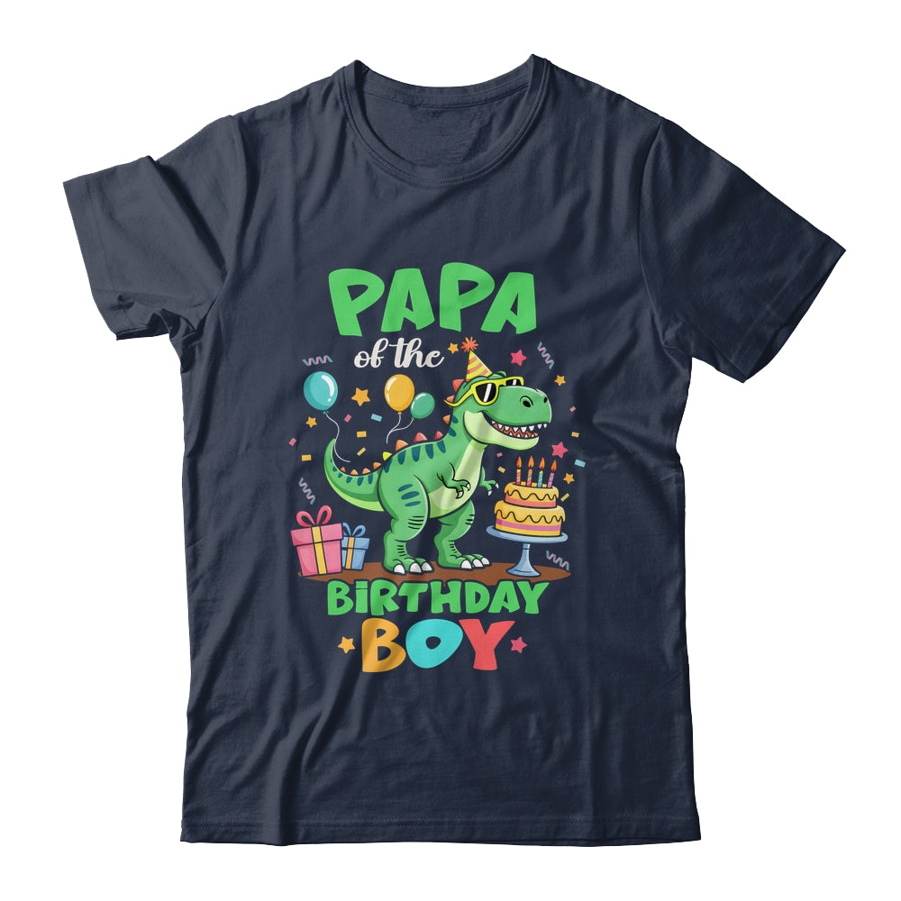 Papa Of The Birthday Boy T Rex Dinosaur Family Party Shirt & Hoodie | teecentury