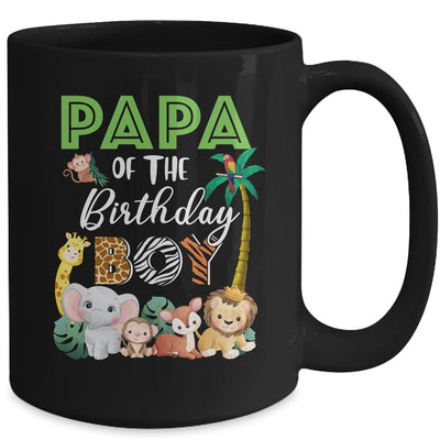 Papa Of The Birthday Boy Wild Zoo Theme Safari Party Mug | teecentury