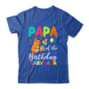 Papa Of The Birthday Capybara Girl Bday Party Family Shirt & Hoodie | teecentury