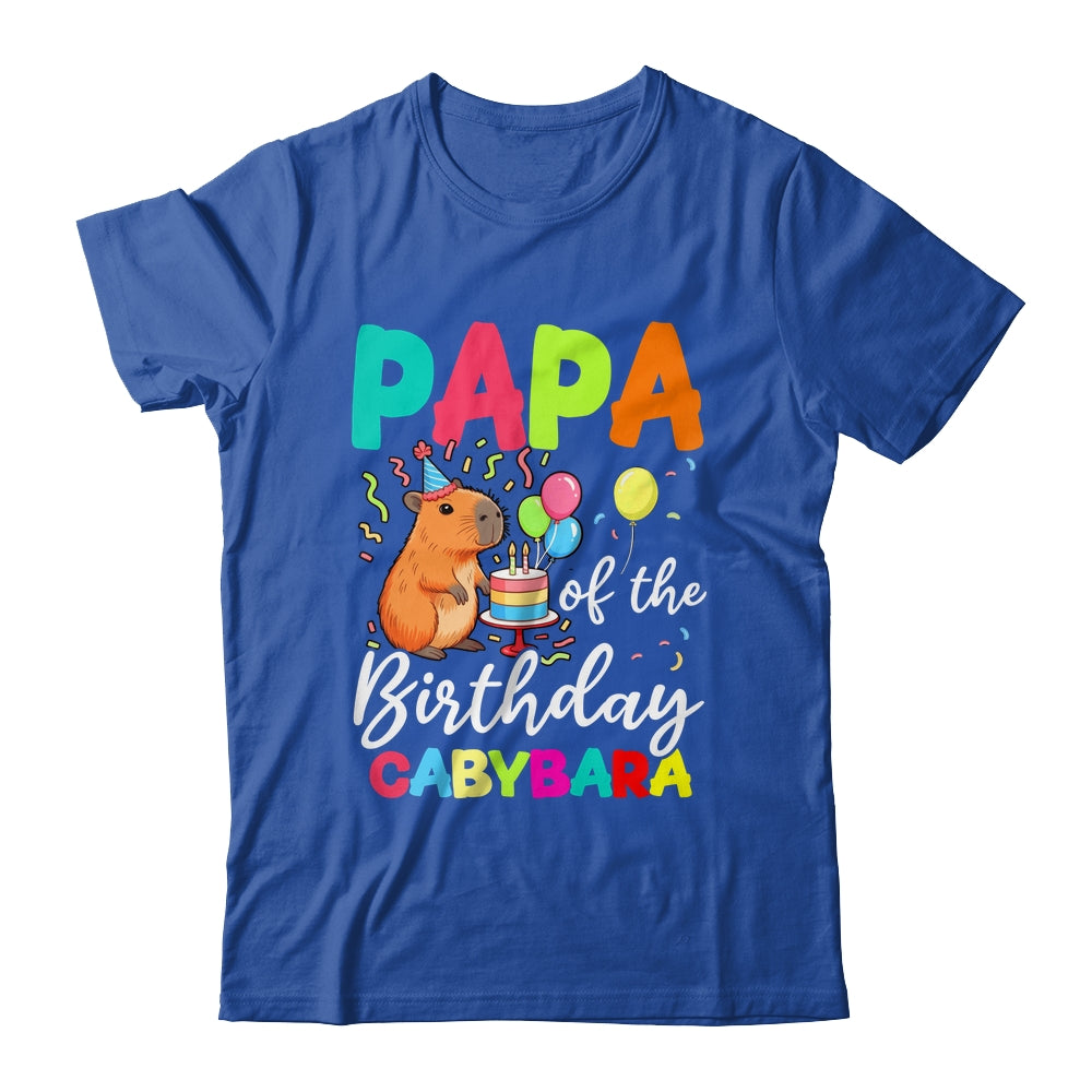 Papa Of The Birthday Capybara Girl Bday Party Family Shirt & Hoodie | teecentury